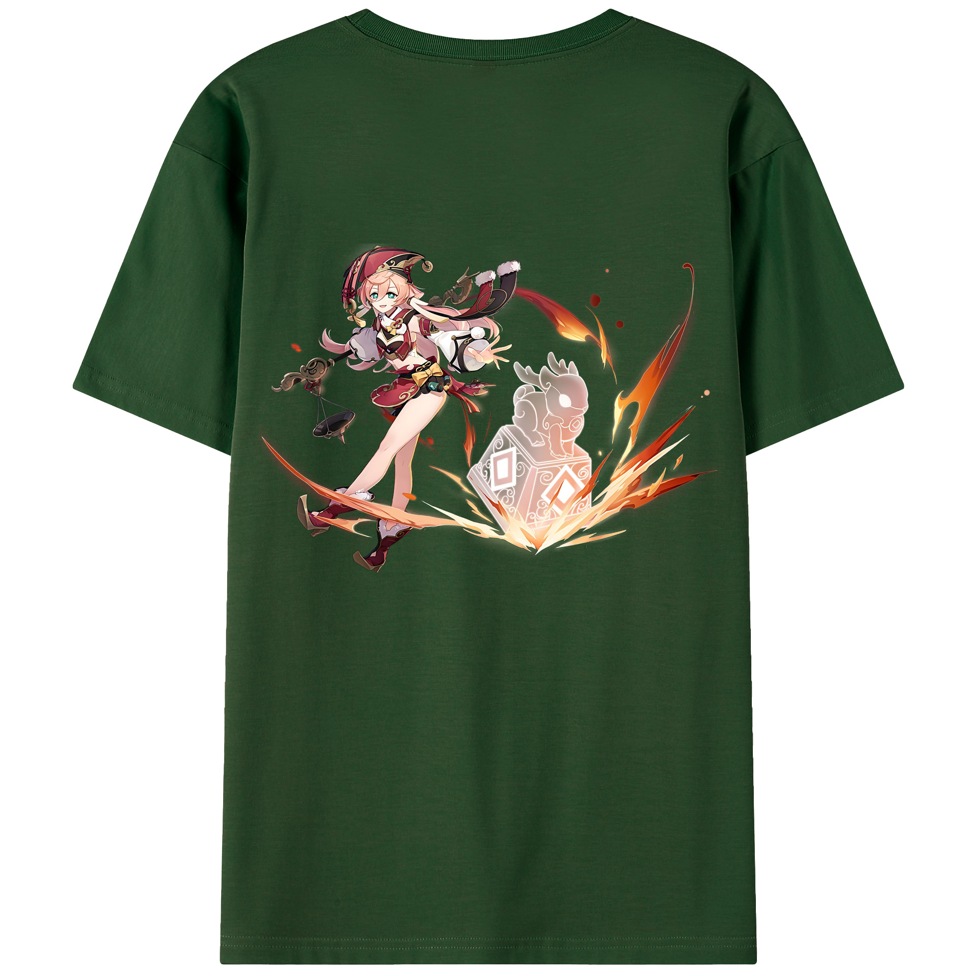 げんし神 ヤンフェイ genshin Yanfei 綿100％半袖Tシャツ（背面プリント）